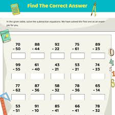 1st grade math a dish on and subtract 2 digit. Two Digit Subtraction Worksheets For First Grade Momjunction