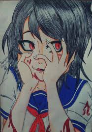 Yandere Drawing By Karolainealmeida Deviantart Com On Deviantart Yandere Simulator Yandere Drawings
