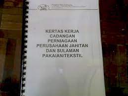Tujuan kertas kerja ini disediakan adalah untuk membentangkan segala lampiran (contoh: Ismail2149