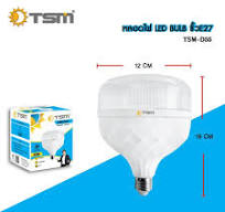 หลอดไฟ LED BULB ขั้วE27 แสงสีขาว แสงวอร์มไวท์ 45W 55W 65W ไฟled ไฟ รุ่น  TSM-D45,TSM-D55,TSM-D65