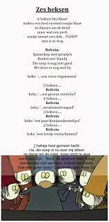 tekst bij liedje zes heksen bij elkaar heksen sprookjes kinderliedjes
