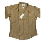 Navy Khaki Shirt, Short Sleeve 17 1/2 NEW