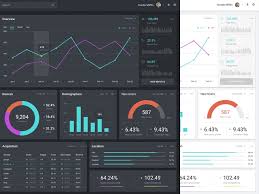 free dark light data visualization ui kit fluxes freebies