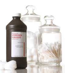 When you apply hydrogen peroxide, oxygen combines with the hair pigments, and creates a chemical reaction that lightens the melanin pigment's natural color. Hydrogen Peroxide Vs Bleach How They Compare