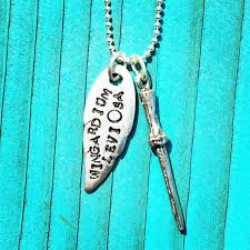 Hermione Granger Wingardium Leviosa Jewelry Levitation Wand Necklace Levitation Alwayshp Hp Spells Wizard Jewelry Metal Stamped Jewelry Hand Stamped Metal