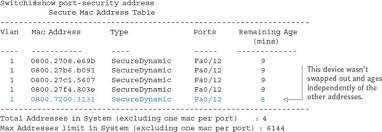 Which switch port security allows increment counter? Chapter 5 Securing Ports By Using The Port Security Feature Learn Cisco Network Administration In A Month Of Lunches