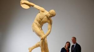 In the modern revival, the original pentathlon was renewed for a while but was eventually replaced with a more modern version. Ancient Greece S Discus Thrower Drops In On Bendigo