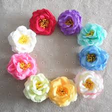 Peony flowers represent romance and prosperity, and are perfect for vintage weddings or decor. 10pcs Peony Artificial Fake Silk Flower Heads Bulk For Wedding Party Garden Decoration Diy Rose Simulation Flowers Silk Cherry Blossom Flowers Silksilk Flower Arrangement Wholesale Aliexpress