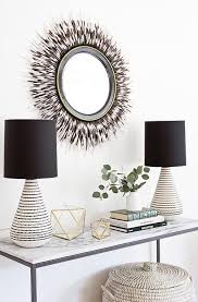 Contemporary Table Lamps For Your Living Room Design Unique Blog Marble Top Console Table Marble Console Table Console Table Styling