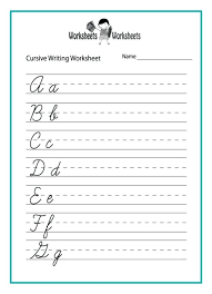 There are 26 worksheets for each letter of the alphabet to choose from. Coloring Cursive Writing Printable Worksheets Letter Free Sentences For Awarofloves Worksheets For Cursive Writing Alphabets Worksheets Addition Games Fun Fraction Games For 4th Graders Touch Math 9 Christmas Graphing Activity Timed Multiplication