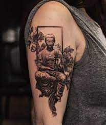 See more ideas about buddha tattoos, buddha, buddha tattoo. Pin By Anastasia Downey On Proxima Tattoo Buddha Tattoo Quarter Sleeve Tattoos Buddha Tattoos