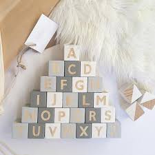 Nordic Style Wooden Alphabet Letters Mimibear Baby Name Blocks Wooden Alphabet Letters Wooden Baby Blocks