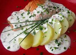 Recette Creme Ciboulette Au Thermomix Un Delicieuse Creme A Servir Et Deposer Les Pommes De Terre Ou Tran Recettes De Cuisine Recette Recette Pave De Saumon