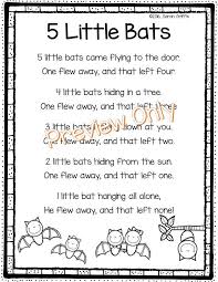 5 Little Bats Poem Bat Poems Poetry Notebooks Bat Lessons