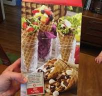 Can we talk about this? Who has had a salad in a waffle cone?!