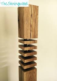 Moderne Massivholz Stehlampe Design No2 F Lb150 Mit Led Filament Light Es Werden Zwei Varianten Ange Oak Floor Lamp Wood Floor Lamp Design Wooden Floor Lamps