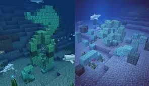 Some Sea Creature Inspired Conduit Designs I Made In My Survival World Minecraft Minecraft Blueprints Minecraft Plans Minecraft Projects