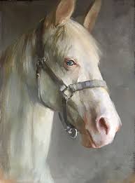 Katherine Galbraith The White Horse Oil Painting Entry November 2018 Boldbrush Painting Competi Horse Oil Painting Painting Competition Horse Painting