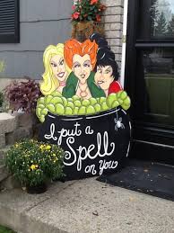 Hand Painted Hocus Pocus Sanderson Sisters Halloween Yard Art Halloween Yard Art Halloween Party Decor Halloween Party Decor Diy