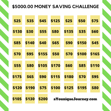 This bi weekly savings plan can help you save $5000 this year. Money Saving Challenge To Help You Save A Younique Journey