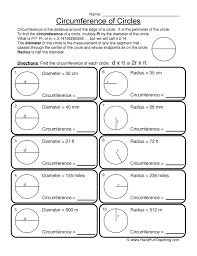 Circumference is the distance, or perimeter , around a closed curve. Circumference Of Circles Worksheet Geometry Worksheets Word Problem Worksheets Perimeter Worksheets