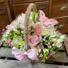 With teleflora, you can buy happy birthday flowers, get well bouquets, funeral and sympathy flower arrangements, and everyday beautiful florals. Mixed Pastel Basket Of Flowers Buy Flowers Online For Same Day Delivery