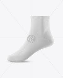 Download Sock Mockup Half Side View In Apparel Mockups On Yellow Images Object Mockups