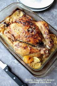 Poulet Roti Au Thym Et Sauce Moutarde Citronnee Whole Chicken Recipes Oven Roasted Chicken Healthy Lifestyle Food