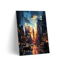 Tablou Canvas - Times Square Acrylic Painting – The Print Studio