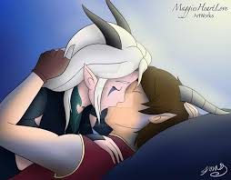 Callum and Rayla kiss scene by MaggiesHeartLove (Link in the comments) :  rTheDragonPrince