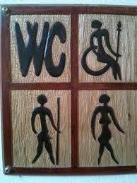 The Rest Room Sign At The Zlin Zoo In Czech Republic