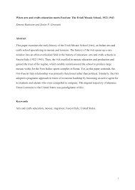 Performer, fan, actor, dancer, singer. Pdf When Arts And Crafts Education Meets Fascism The Friuli Mosaic School 1922 1943