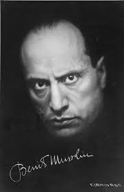 Photographing Mussolini
