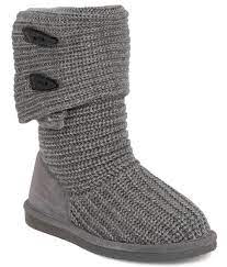 Coach womens danni leather ankle boots. Bearpaw Knit Boot Women S Shoes In Grey Buckle