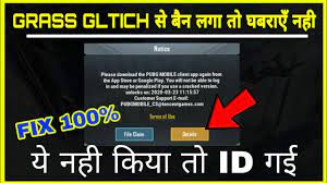 How To Fix Grass Glitch Ban Message In Pubg Mobile All Pubg Lovers Watch This Video Till Last Youtube