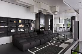 Explore sinks, bathtubs, and showers, creative tile designs, and a variety of counter and. Spacious And Beautiful Modern Black And White Apartment In Ukraine Home Design Lover