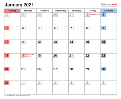 We hope you enjoy our simple, sleek, design which allows you to customize the blank calendar template to your liking, whether that be on your computer or by hand. January 2021 Calendar Templates For Word Excel And Pdf