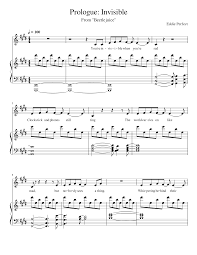 Beetlejuice cast beetlejuice halloween theatre nerds music theater becky albertalli queen sophia beetle juice tim burton funny kids. Prologue Invisible From Beetlejuice Sheet Music For Piano Solo Musescore Com