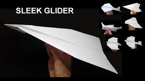 Fold the paper in half and unfold it again. How To Make A Paper Airplane Sleek Glider Easy To Make Airplane 7