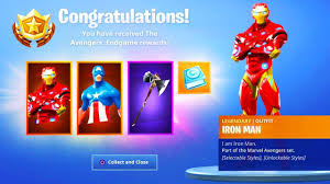 Fortnite Feed Avengers Skin First Look Iron Man Captain America Spiderman Facebook