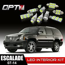 14pc Interior Led Replacement Light Bulbs Package Set For 07 14 Cadillac Escalade White