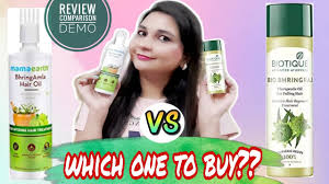 Bhringraj as natural lord of hair from india. Mamaearth Bhringamla Hairoil Vs Biotique Bhringraj Hair Oil Ll Review Demo And Comparison Ll Youtube