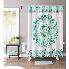 Free 2 Day Shipping On Qualified Orders Over 35 Buy Better Homes And Gardens Medalli Shower Curtain Polyester Fabric Shower Curtains Medallion Shower Curtain