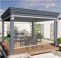 Amazon.com: Outdoor Clear Pvc Roller Blinds, Transparent ...