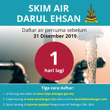 1234579810116apakah itu skim air darul ehsan?skim air darul ehsan adalah program penjajaran semula pemberian air percuma kepada kumpulan sasar penduduk negeri selangor.siapakah yang layak menikmati skim air darul ehsan?skim air darul ehsanini layak dinikmati. Ljestve Teme Skimairdarulehsan Na Twitteru