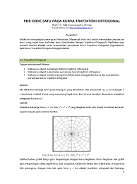 Luas gabungan bangun datar asa generasiku. Pdb Orde Satu Pada Kurva Trayektori Ortogonal Pdf