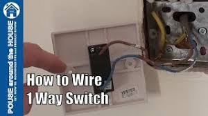 You should see plastic caps, called wiring caps (also called a wire nut), with two wires running into each cap. How To Wire A 1 Way Light Switch One Way Lighting Explained Youtube