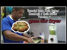 Dapatkan resepi penuh kuih bakar di: Resepi Kuih Bakar Masak Dalam Air Fryer Eng Sub Kuih Bingka Pandan Litetube