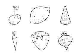 Rd.com food healthy eating in these cases, buying organic really makes a difference. Free Fruit And Veggie Coloring Pages Vector Illustration Welovesolo