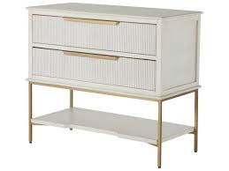 Add the comfort pointe jillian 1 drawer nightstand wherever you like in your home because it fits well anywhere. Gabby Home Sesame White Stain Gold Two Drawer Riggs Nightstand Gasch165070